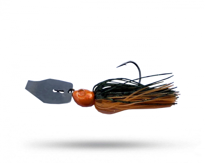 Man Cave Baits Skinny Chatterbaits 10 gr - Hot Craw i gruppen Fiskedrag / Chatterbaits, Jigs & Bladed Jigs hos Örebro Fiske & Outdoor AB (MCB Chatter 10 gr HotCraw)